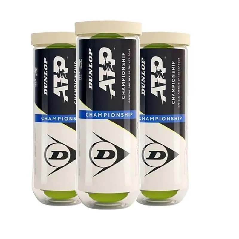 Pack of 3 Dunlop ATP Championship Ball Canisters
