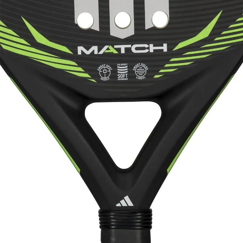 Pala Adidas Match Negro Verde 3.5 2026