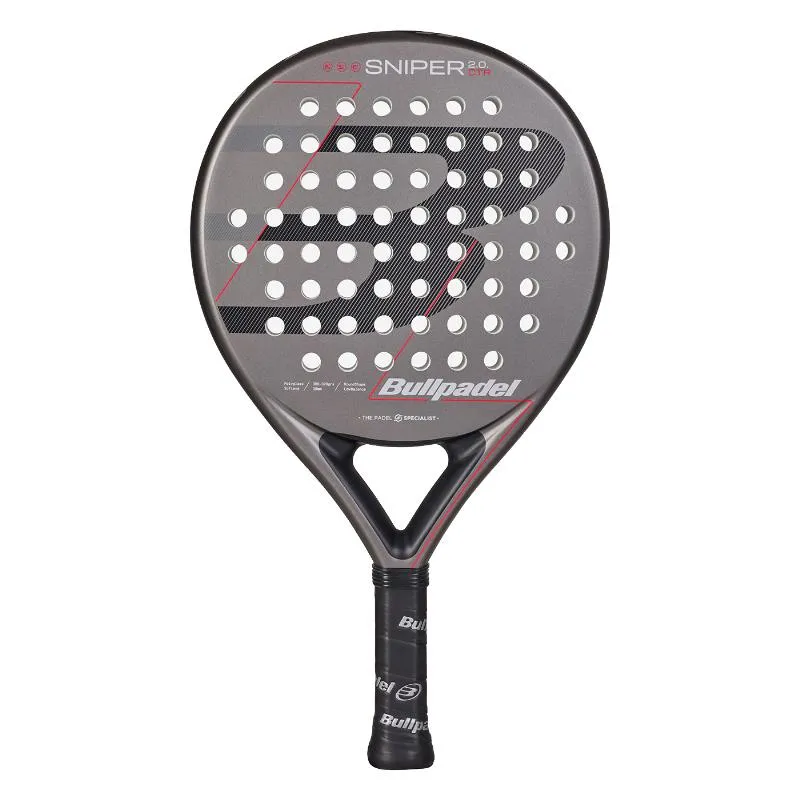 Raquete Bullpadel Sniper 2.0 Control Dark Gray 2026