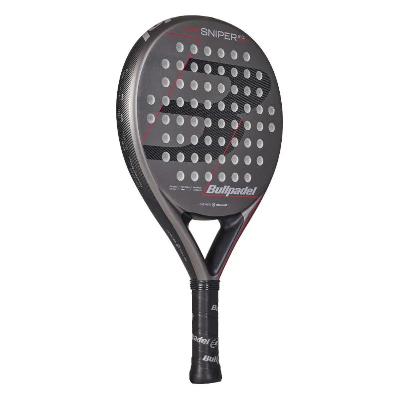 Raquete Bullpadel Sniper 2.0 Control Dark Gray 2026