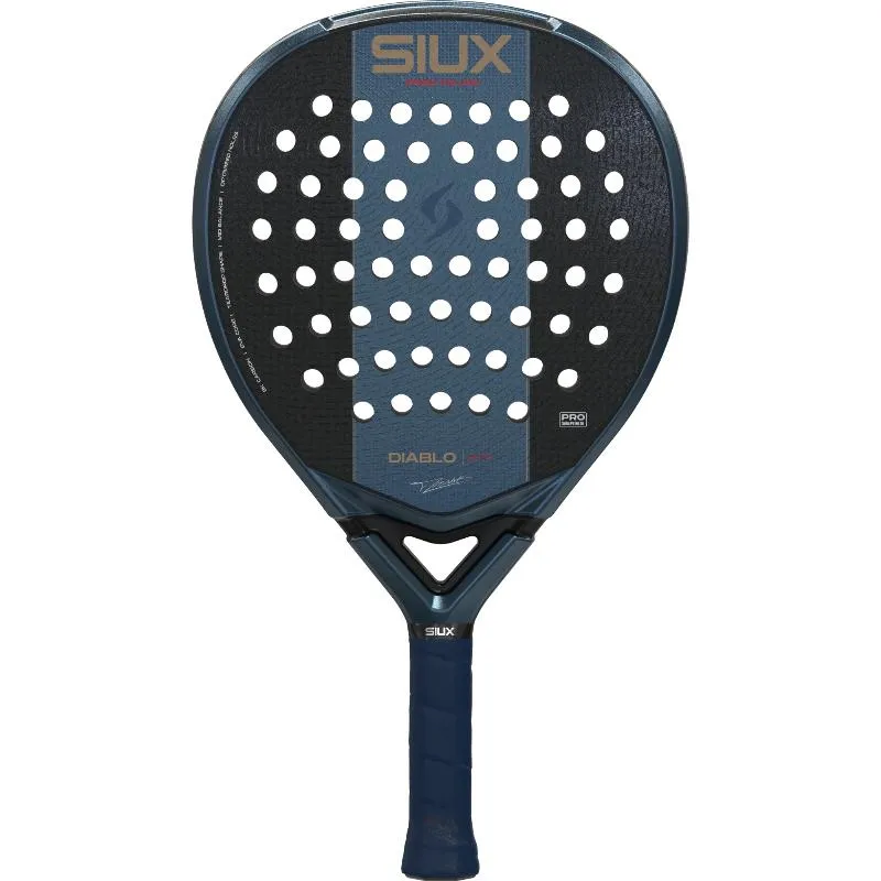 Raquete Siux Tino Libaak Diablo Pro 2027 Azul Marinho