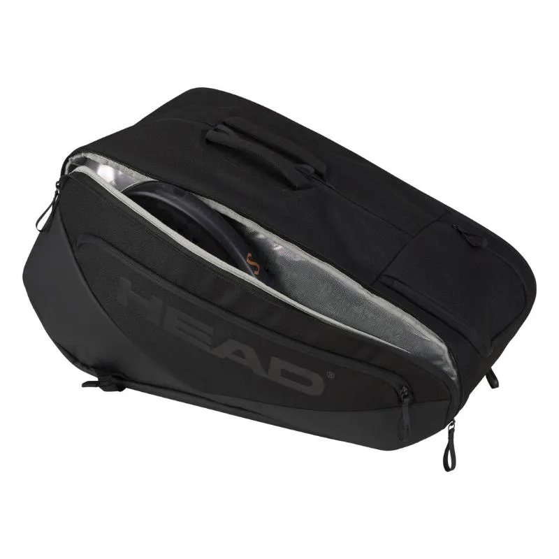 Head Pro X Borsa per racchette da padel nera grande