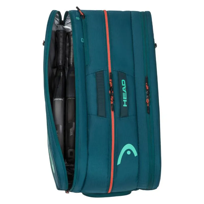 Cabeça de Passeio Padel L Verde Laranja Padel Bolsa