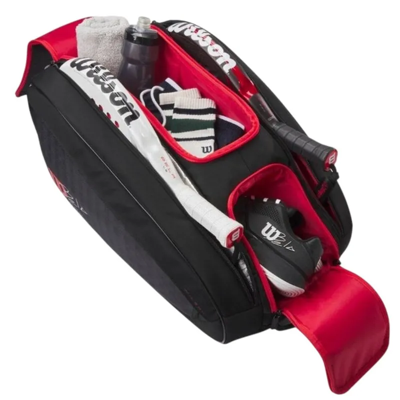 Paletero Wilson Bela V3 Negro Rojo