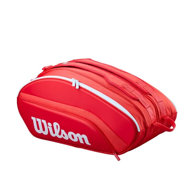 Wilson Super Tour Bolsa de Padel Vermelha Branca