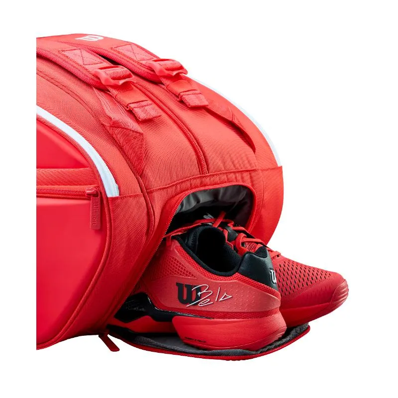 Wilson Super Tour Bolsa de Padel Vermelha Branca