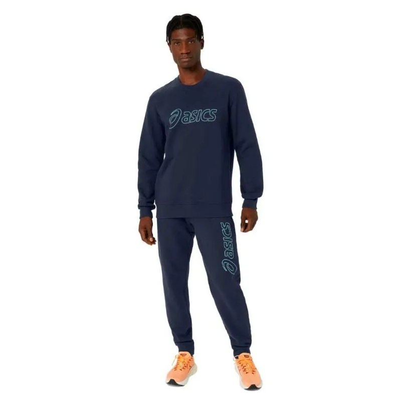 Calças Asics Logo Midnight Blue Green