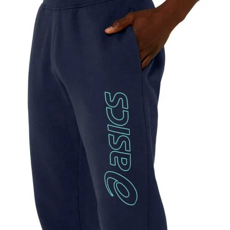 Calças Asics Logo Midnight Blue Green