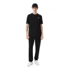 Calça elástica esportiva Lacoste preta