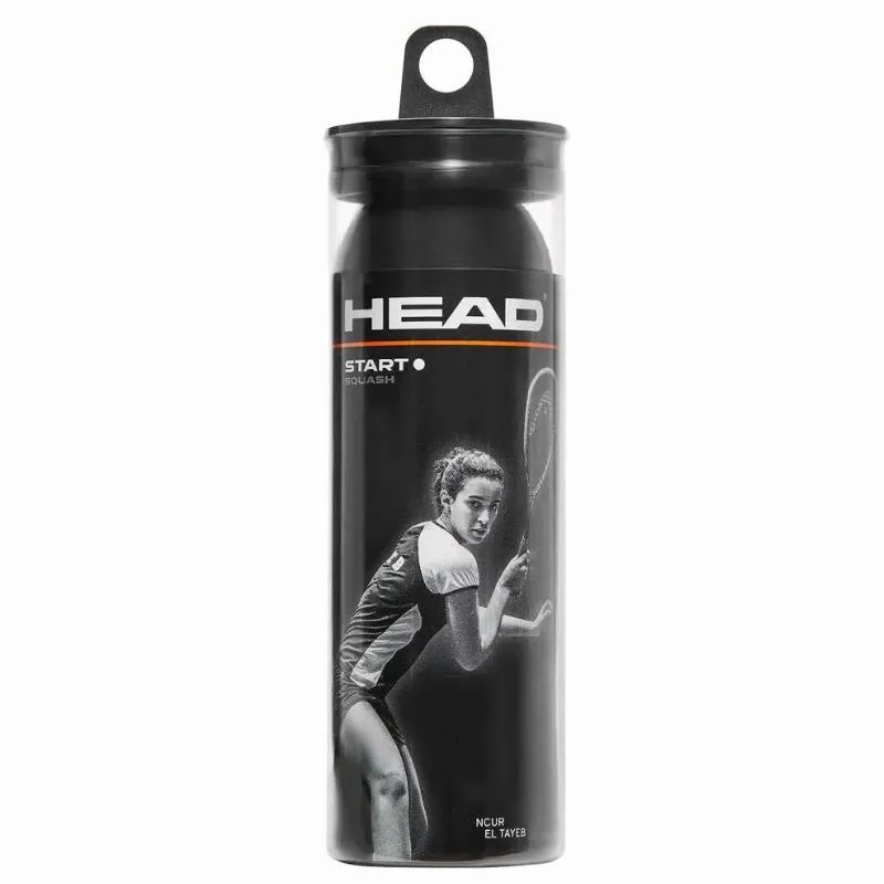 Head Start Bola De Squash Ponta Branca 3 Unidades