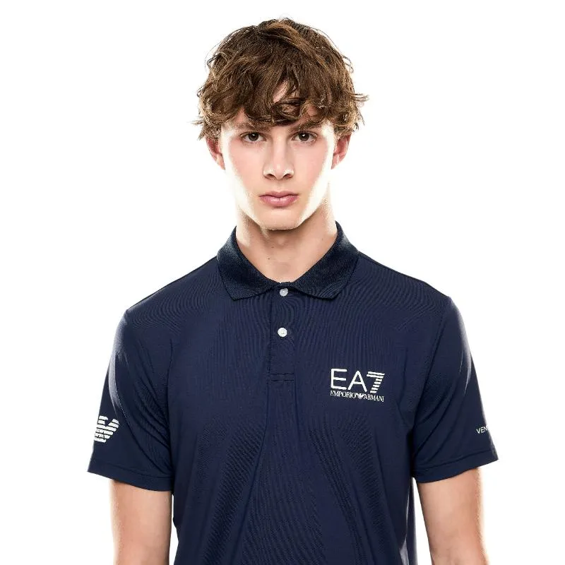Armani EA7 Ventus 7 Navy Blue Polo