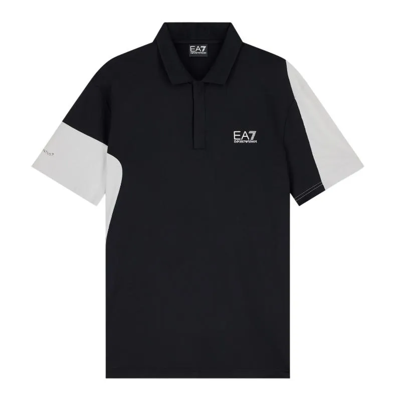 Polo Armani EA7 Ventus 7 Regular Negro