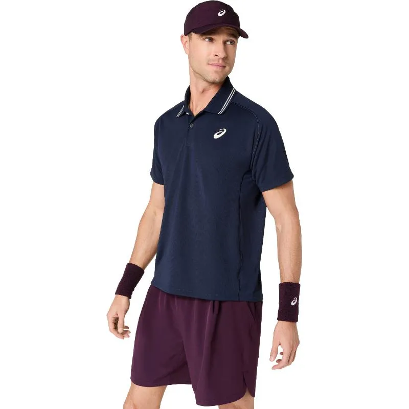 Asics Game SS Top Polo blu scuro