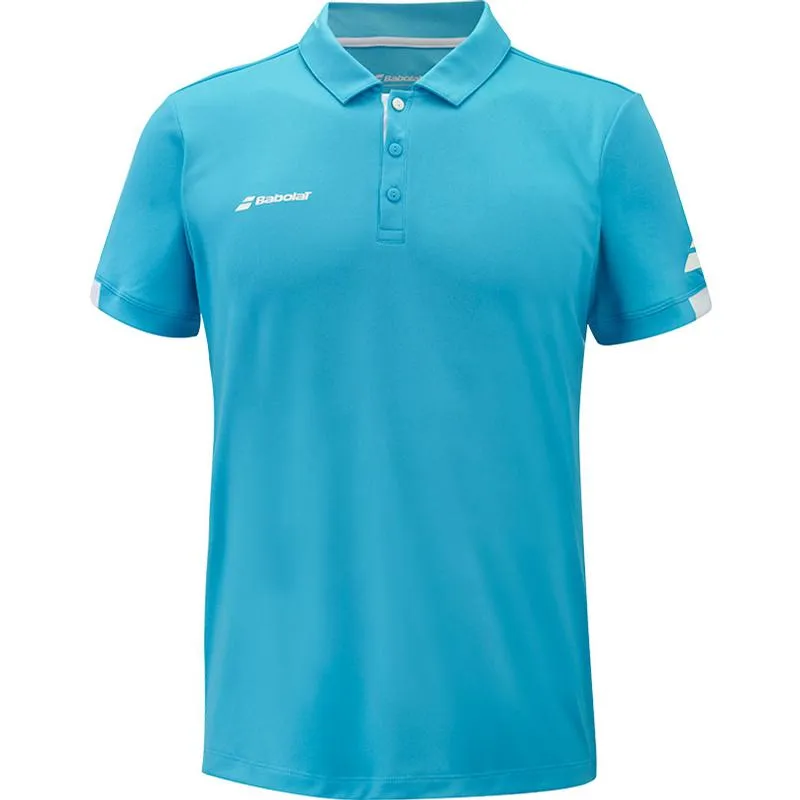 Polo Babolat Play Azul Cian