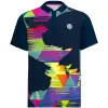 Camisa Polo Bidi Badu Kaleido Azul Escuro Mix