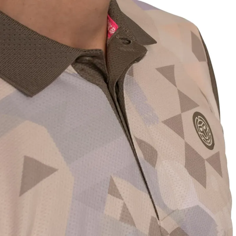 Camisa Polo Bidi Badu Paris Bege Marrom