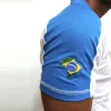 Polo Brasil Fabio Azul Branco