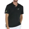 Camisa Polo Bullpadel Preta Fofa
