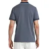 Blusa Polo Bicolor Bullpadel Tenfe Azul-Marinho