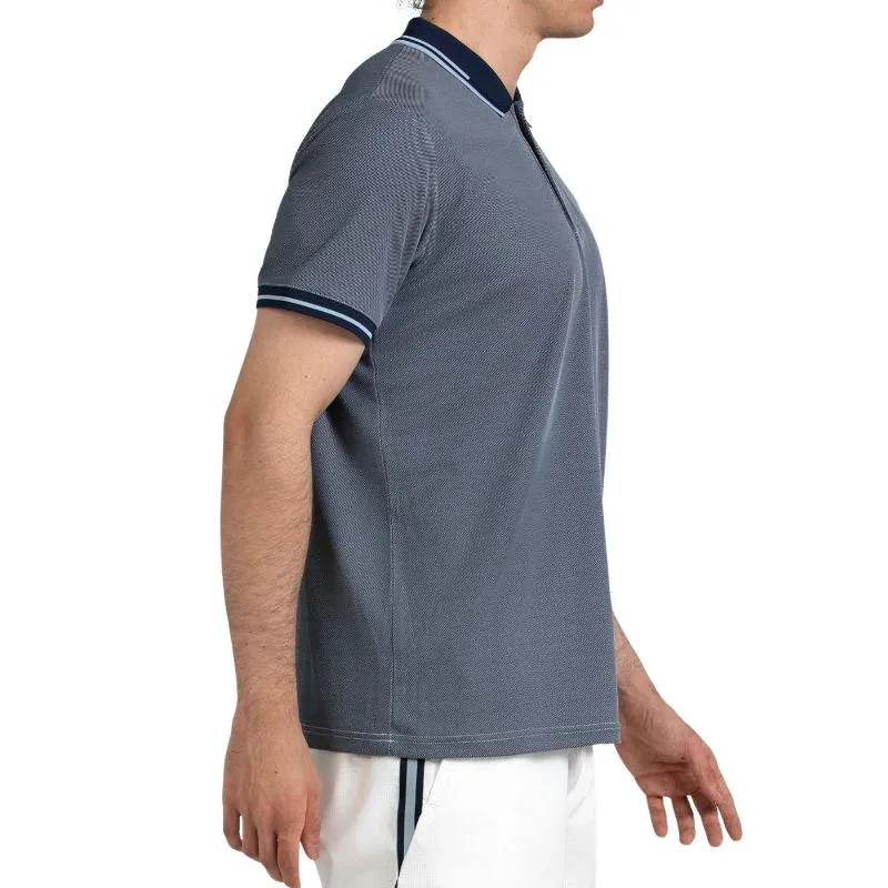 Blusa Polo Bicolor Bullpadel Tenfe Azul-Marinho