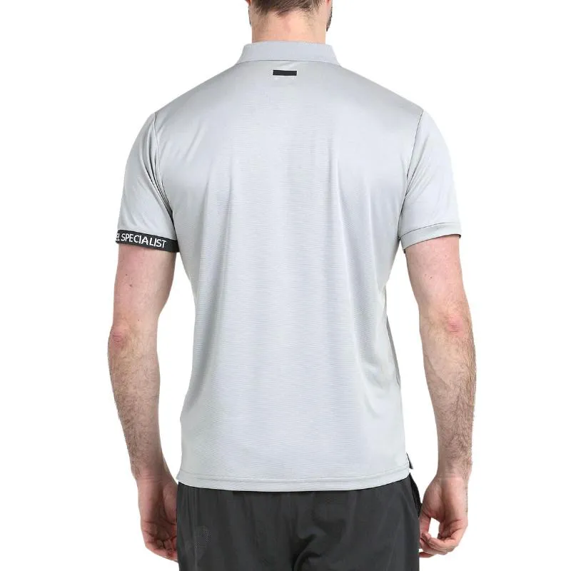 Bullpadel Unete Gris Pérola Camisa Polo de Dois Tons