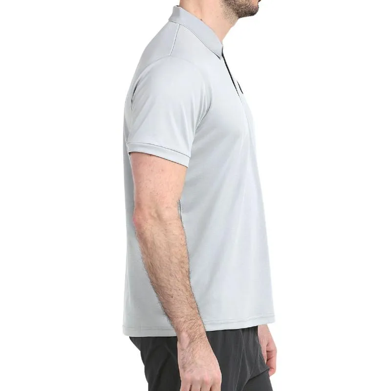 Bullpadel Unete Gris Pérola Camisa Polo de Dois Tons