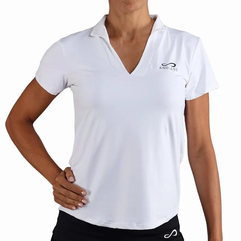 Polo Endless Onyx Mangas Blanco