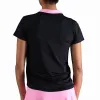 Polo Endless Onyx Sleeves Negro Rosa