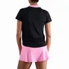 Polo Endless Onyx Sleeves Negro Rosa