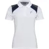 Camisa Polo Head Club 22 Branca Azul Marinho Feminina