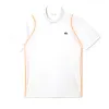 Lacoste T-Shirt Polo Poliéster Reciclado Branco Laranja