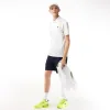 Lacoste T-Shirt Polo Poliéster Reciclado Branco Laranja