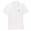 Polo Lacoste Regular Fit Algodão Branco