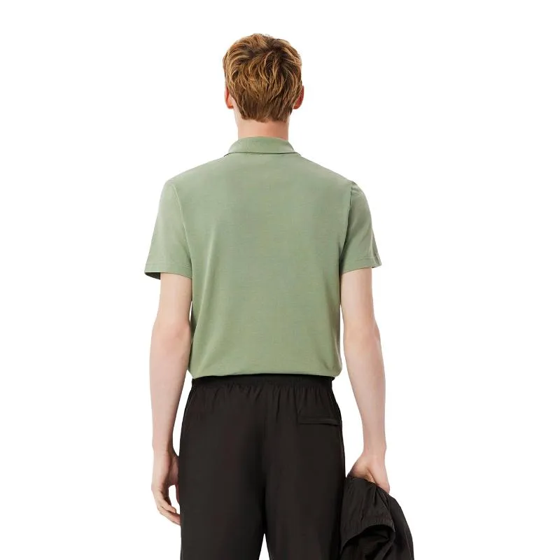 Polo Lacoste Regular Fit Algodão Tomilho Verde