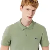 Polo Lacoste Regular Fit Algodão Tomilho Verde