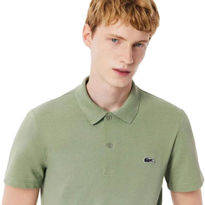 Polo Lacoste Regular Fit Algodão Tomilho Verde
