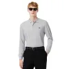 Polo Manga Larga Lacoste Regular Fit Algodon Gris Vigore
