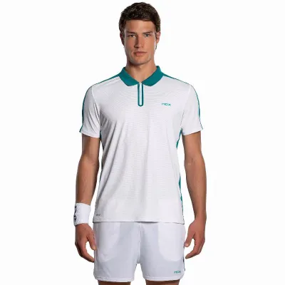 Polo Nox Pro Blanco Verde Ivy