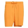 Shorts Laranja Adidas Club 2 em 1