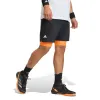 Short Adidas Club 2 En 1 Negro Naranja