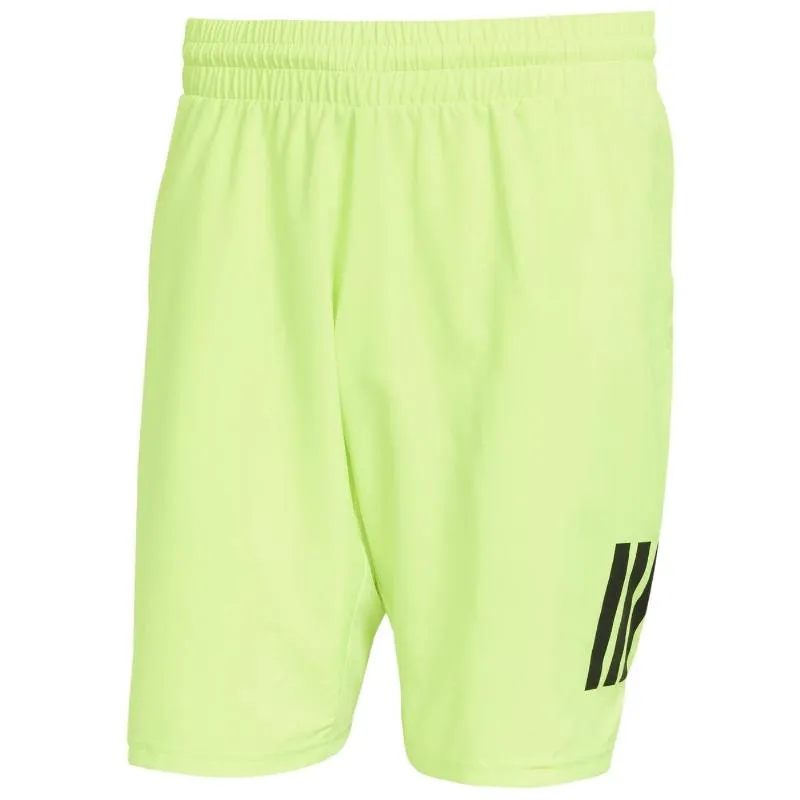 Calções Adidas Club 3 Stripes Lucid Limon Negro