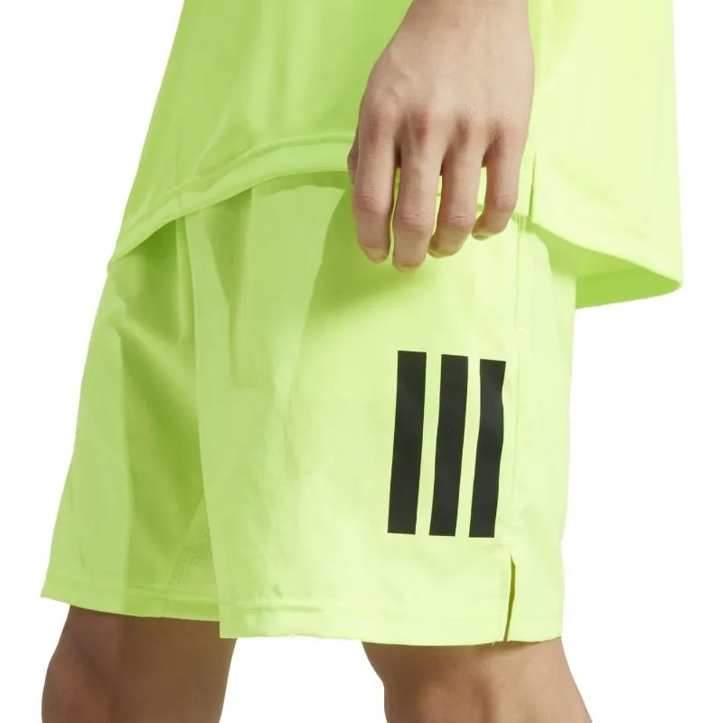 Calções Adidas Club 3 Stripes Lucid Limon Negro