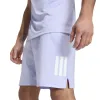 Kurze Adidas Club 3 Streifen Violeta