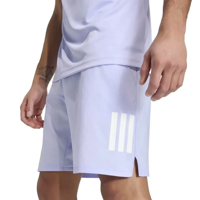 Kurze Adidas Club 3 Streifen Violeta
