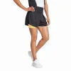 Shorts Adidas Match Pro Negro Amarillo Mujer