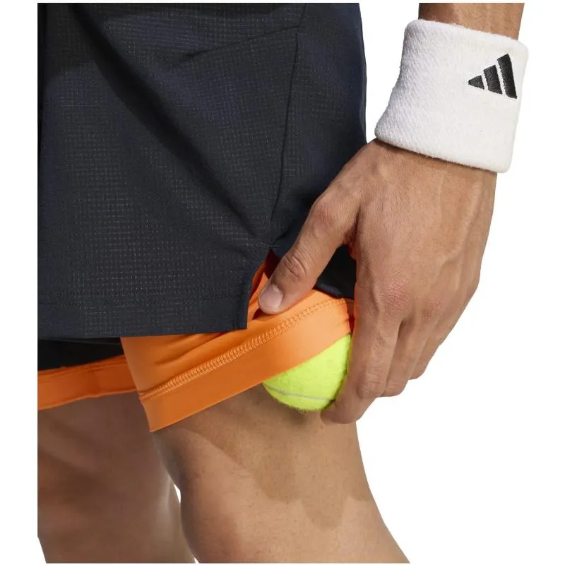 Conjunto Curto Adidas Negro Naranja