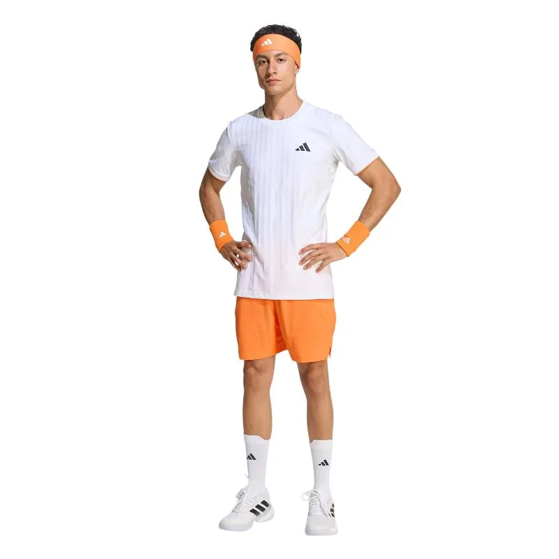Adidas Climacool orangeweiße Tennisshorts