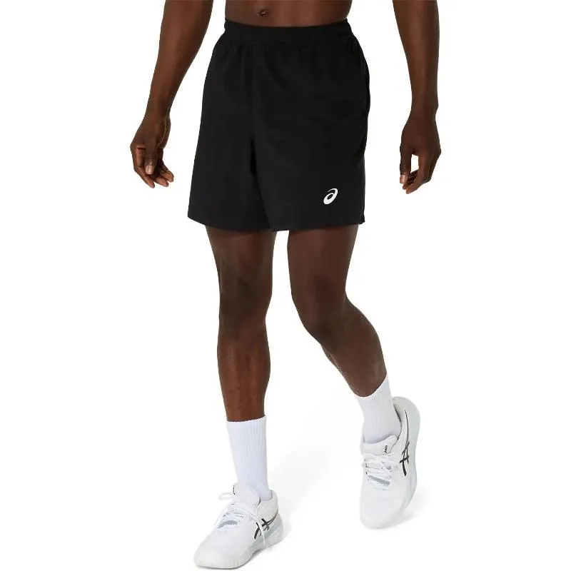 Short Asics Tribunal 7IN Negro Blanco