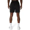 Short Asics Tribunal 7IN Negro Blanco