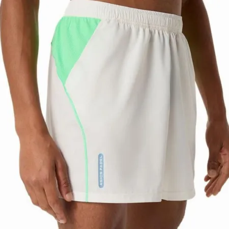 Short Asics Padel Court 7IN Blanco Crema Verde